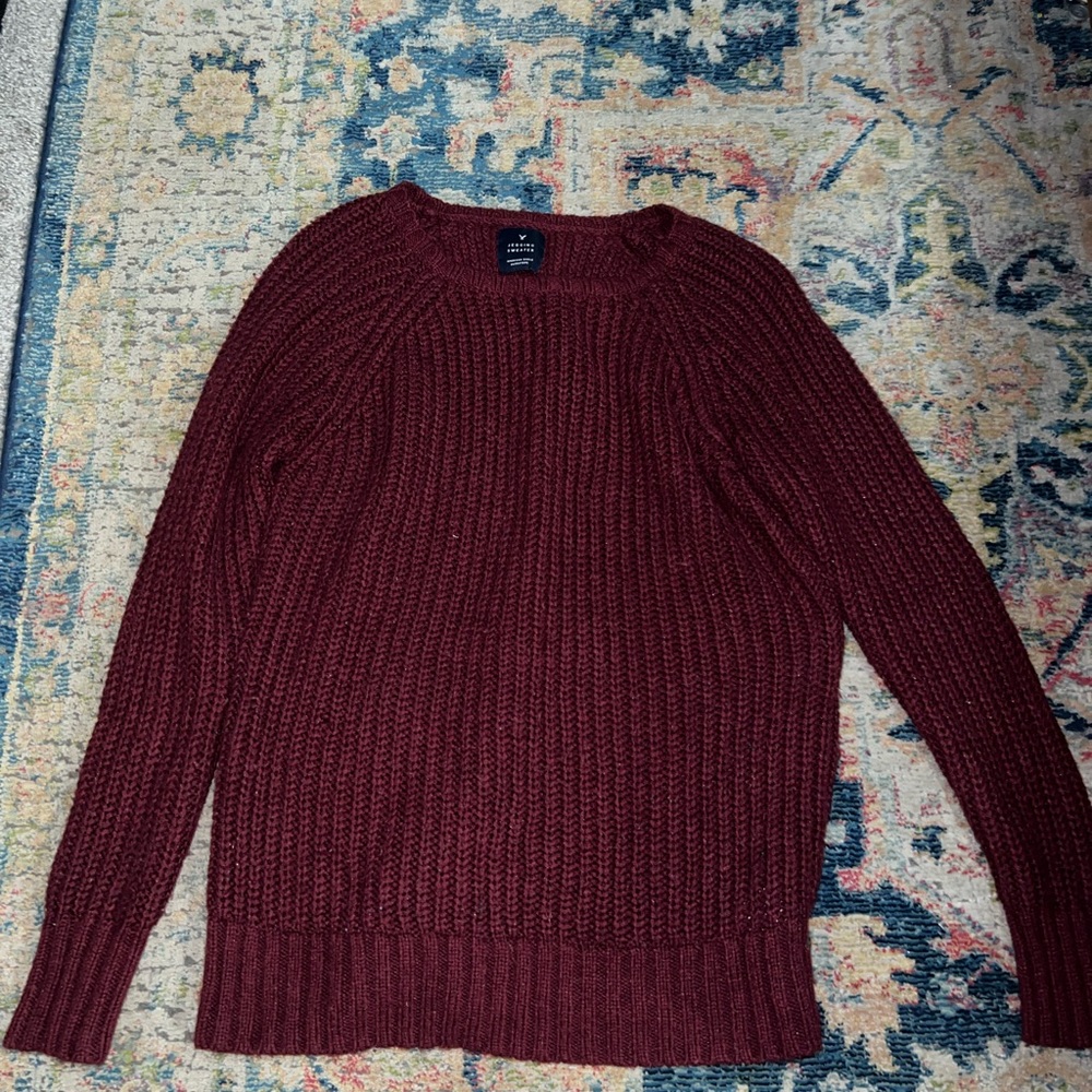 AMERICAN EAGLE JEGGING CABLE KNIT SWEATER
